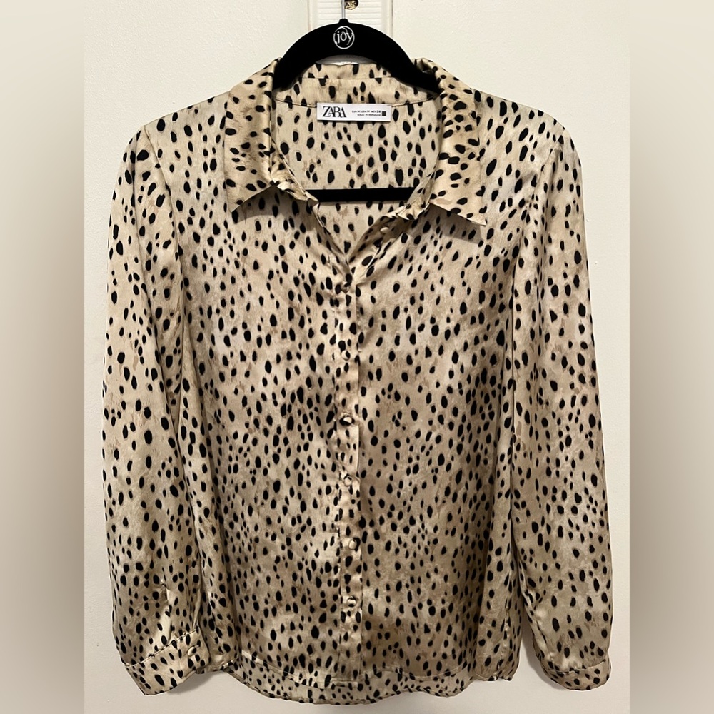 Zara Animal Print Blouse | Sz. M